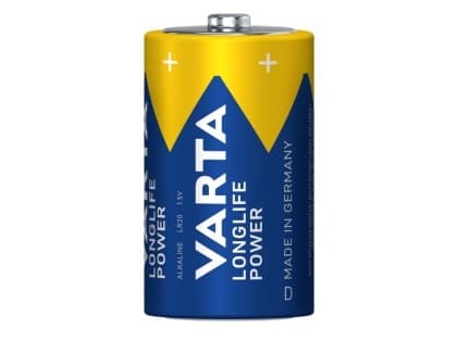 Varta 04920 121 422, LR20, Alkalinsk, 1,5 V, 2 stykker, Blå, Gult, Tyskland