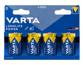 D-batteri Varta VARTA Longlife Power D Blister 4 Alkali-mangan 1.5 V 4 stk