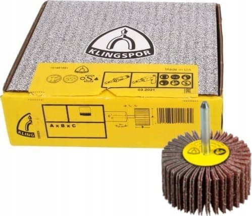 Klingspor slipemidler KLINGSPOR liten slipemopp KM 613, 80 x 50 x 6 mm, 10 stk, korn 100, 13179