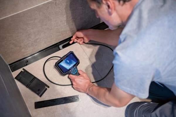 Bosch GIC 12V-5-27 C PROFESSIONAL, 1280 x 720 piksler, 12,7 cm (5"), 75°, 8,3 mm, Flexible-Obedient-sonde, Sort, Blå