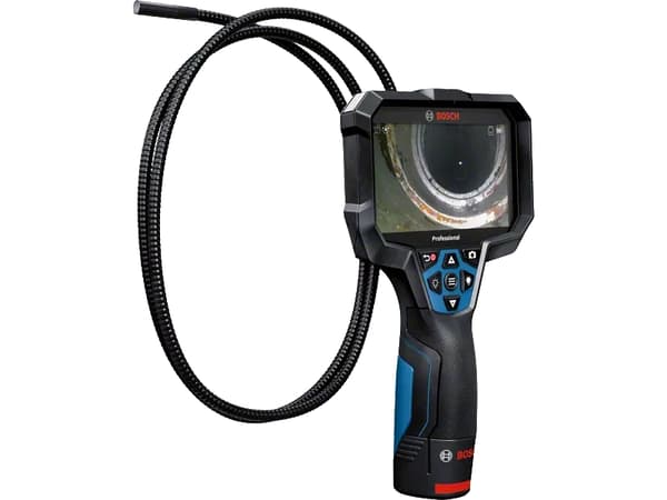 Bosch GIC 12V-5-27 C PROFESSIONAL, 1280 x 720 piksler, 12,7 cm (5"), 75°, 8,3 mm, Flexible-Obedient-sonde, Sort, Blå