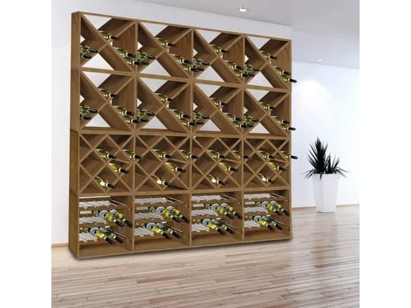 Kesper 69243, 15 flasker, Furutre, Brun, Veggmontert Vin rack