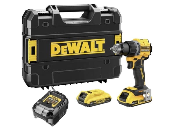 DEWALT DCD794D2T-QW DCD794D2T-QW Akkuporakone 18 V 2 Ah Litium sis. ylimääräinen akku, sis. laturi, matkalaukku