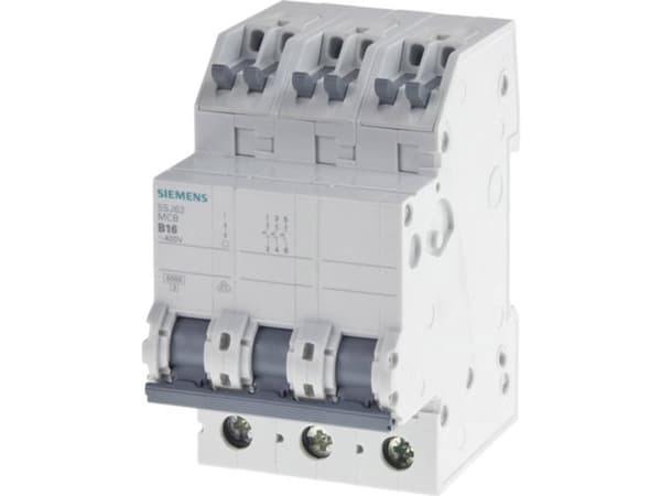Automatsikring 400V 6kA 3P B 16A skruefr