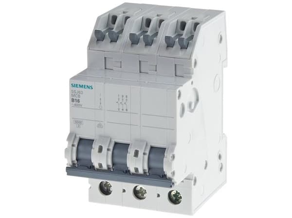 Automatsikring 400V 6kA 3P B 16A skruefr