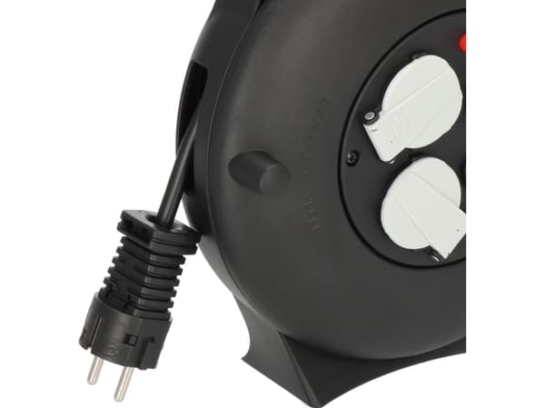 Brennenstuhl 1093900600, 10 m, inomhus, IP20, Överhettningsskydd, Plast, Polyvinylklorid (PVC), Svart