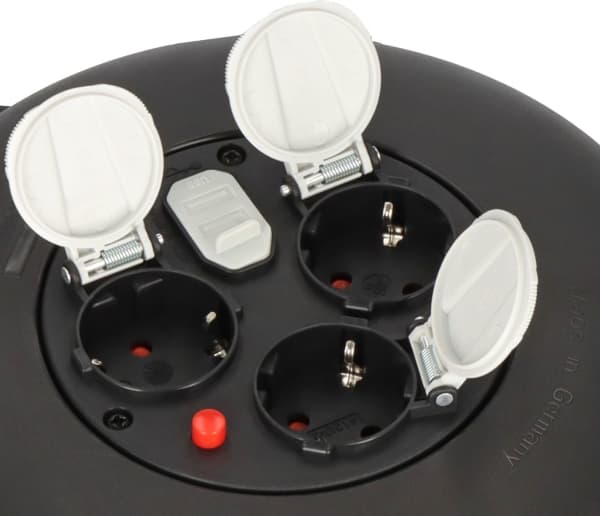 Brennenstuhl 1093900600, 10 m, inomhus, IP20, Överhettningsskydd, Plast, Polyvinylklorid (PVC), Svart