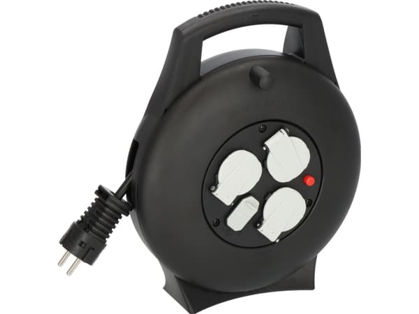 Brennenstuhl 1093900600, 10 m, inomhus, IP20, Överhettningsskydd, Plast, Polyvinylklorid (PVC), Svart