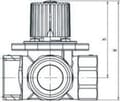 Pikkukuva 3 / 3: Punainen sekoitusventtiili RED 5/4" Kvs 16 (R051503032)