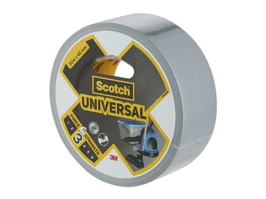 3M Universal, Silver, Buntning, Fastsättning, Skyddande, Reparation, Tätning, 50 m, 48 mm, 6 styck