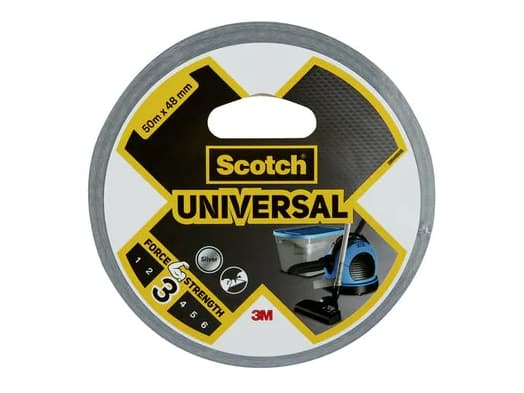 3M Universal, Silver, Buntning, Fastsättning, Skyddande, Reparation, Tätning, 50 m, 48 mm, 6 styck