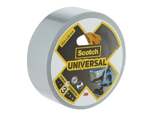 3M Universal, Silver, Buntning, Fastsättning, Skyddande, Reparation, Tätning, 50 m, 48 mm, 6 styck