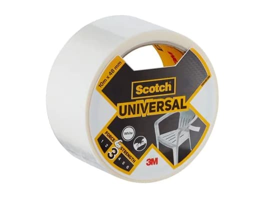 3M Universal, Valkoinen, Niputus, Kiinnittävä, Suojaava, Korjaus, Tiivistävä, 10 m, 48 mm