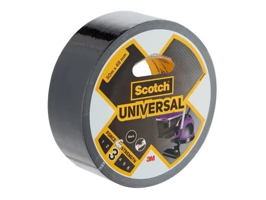 3M Universal, Musta, Niputus, Kiinnittävä, Suojaava, Korjaus, Tiivistävä, 50 m, 48 mm
