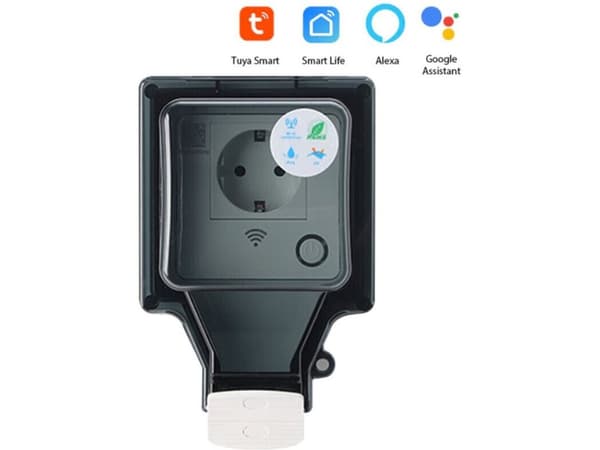 TOMZN WES-1P-IP66 Wi-Fi-styrt uttag för utomhusbruk