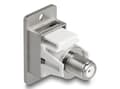 Pikkukuva 2 / 3: Delock Panel Mount IEC uros F naaras hopea / valkoinen