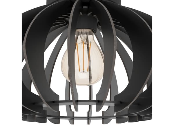 EGLO COSSANO 3 LOFT E27 Ø380 SORT/TRÆ