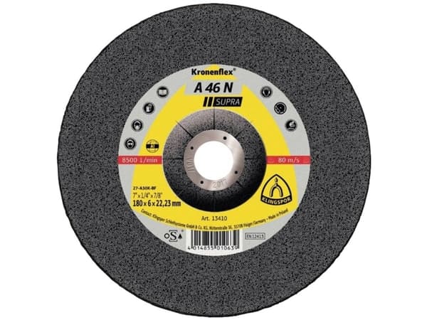 Klingspor 6622 A 46 N Supra Skrubskive forkrøppet 115 mm 22.23 mm 10 stk