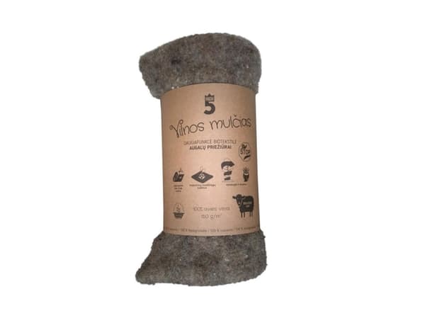 Nenurodyta_V Wool Mulch For Plant Protection 0.5X1.8M