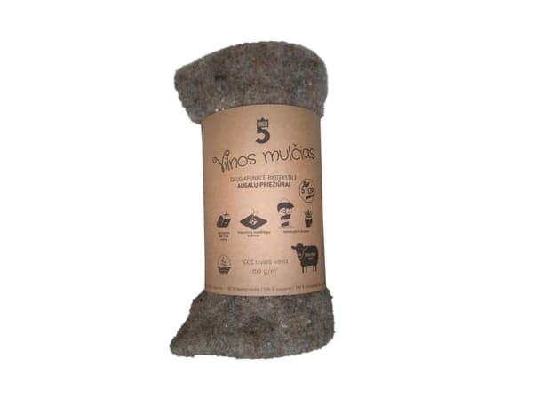 Nenurodyta_V Wool Mulch For Plant Protection 0.5X1.8M