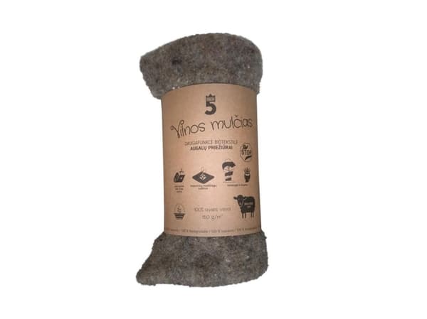 Nenurodyta_V Wool Mulch For Plant Protection 0.5X1.8M