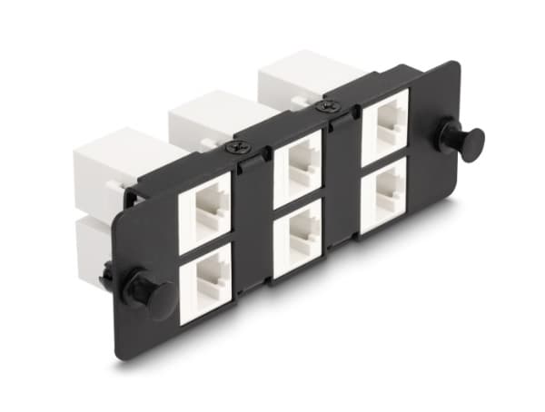 DeLOCK 66996, Tasainen, Musta, Valkoinen, RJ-45, RJ-45, Naaras, Naaras
