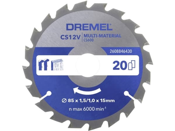 Dremel DREMEL Multi Material cirkelsågblad 85mm CS600 2608846430? Rundsavblad 1 st