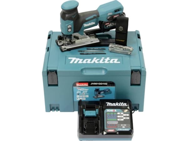 Makita JV001GD102 Akkukäyttöinen pistosaha JV001GD102 harjaton, sis. akku 40 V 2,5 Ah:n akku
