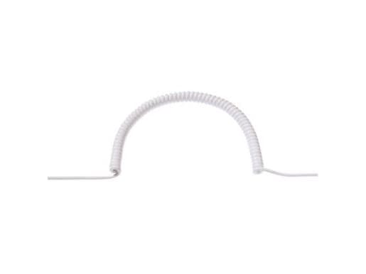 BACHMANN spiralkabel 1,5m-6m m 0,2m rak, H05VV-F 3G1,5mm, slät skuren