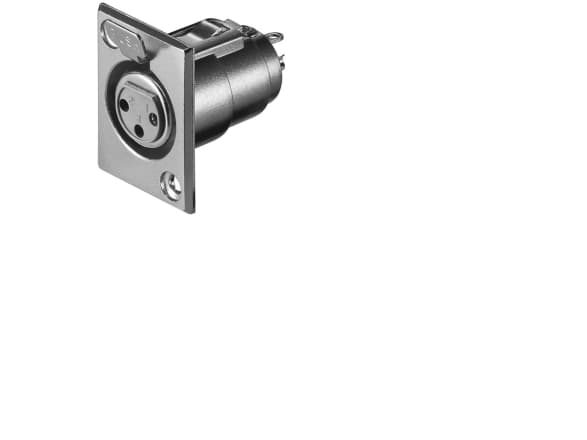 Goobay XLR 187-3, XLR FM, Rostfritt stål, 1 styck