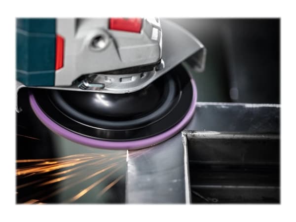Bosch Expert HD SCM N477 - Polishing fleece - för rostfritt stål, icke-järnhaltig metall, steel sheets, målarfärg på trä - rund - grus: mellangrovt -