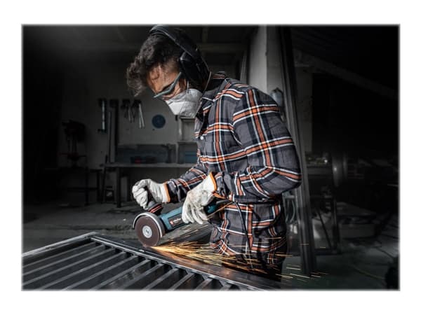 Bosch Expert SCM N477 - Polishing fleece - for rustfritt stål, ikke-jernholdig metall, steel sheets, maling på tre - 115 mm - rund - grovkorn: very f