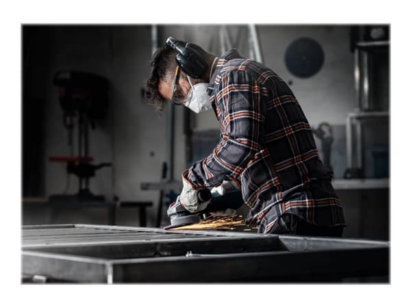 Bosch Expert SCM N477 - Polishing fleece - for rustfritt stål, ikke-jernholdig metall, steel sheets, maling på tre - 115 mm - rund - grovkorn: very f