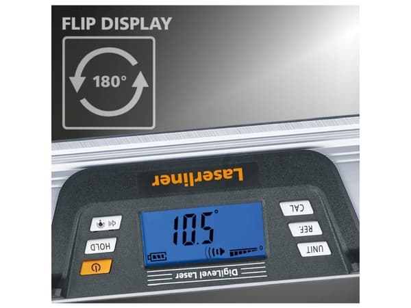 Laserliner DigiLevel Laser G80, Linjalaser, 0,8 m, Harmaa, 0,5 mm, LCD, AA