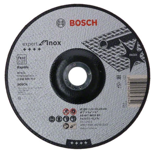 Bosch 2 608 600 710, 18 cm, Harmaa, 1,6 mm, 1 kpl