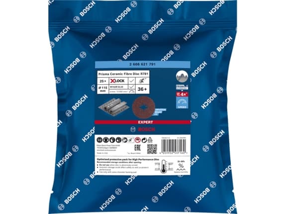Bosch FIBERSLIBESKIVE R781 XL 115MM K36 25 STK