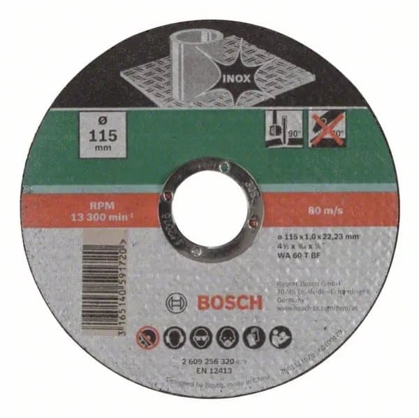 Bosch 2609256320, Kutteskive, Rustfritt stål, Alle merker, 2,22 cm, 11,5 cm, Flerfarget