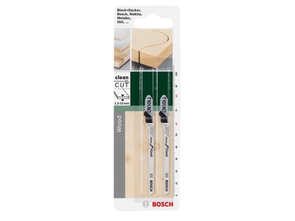 Bosch T101AO, Kuviosahanterä, Puu, Runsashiilinen teräs (HCS), Musta, Harmaa, Ruostumaton teräs, 5,9 cm, 1,4 mm
