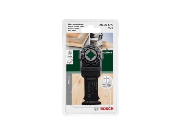 Bosch Starlock AIZ 32 EPC HCS, Jyrsin, puu, musta, vaihtoterät, 5 cm, 32 mm