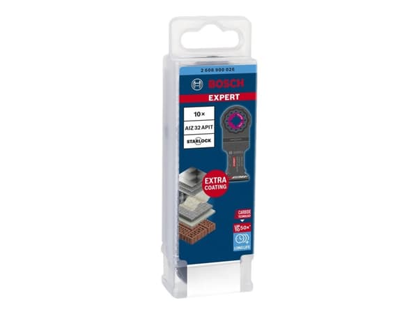Bosch 2 608 900 026, Tiili, Sementti, Muovi, Ruostumaton teräs, Bosch, 10 kpl