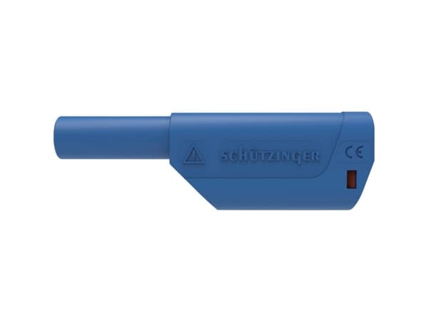 Schützinger DI SFK 8500 L Ni / AS / BL Turvajousitulppa suora Nastan halkaisija: 4 mm Sininen 1 kpl