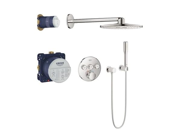 GROHE 34705000, 40 cm, 1,5 m, Vegg, Kromfarget
