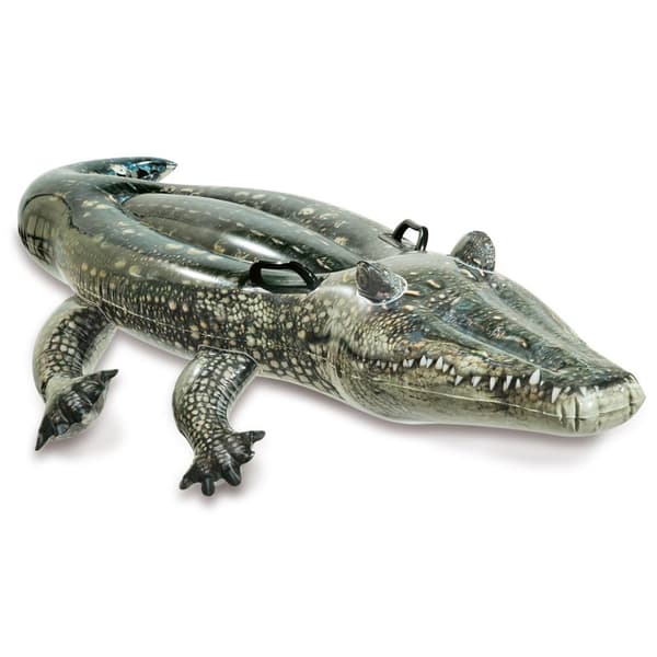 Oppustelig alligator til svømning 170 x 86 cm INTEX 57551