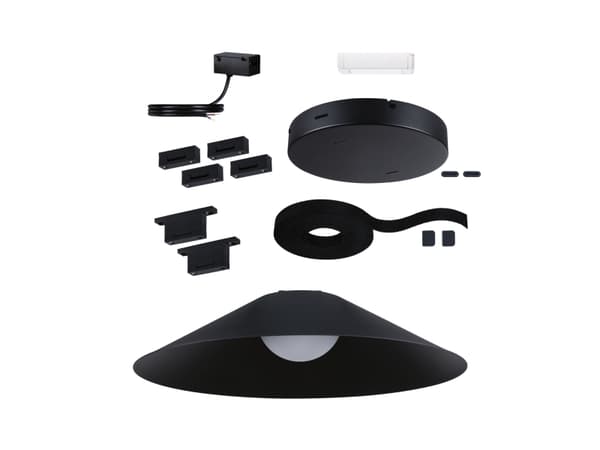Komplett sett med ULine CONE LED-system 5m svart maks.60W 230V/48V svart / aluminium