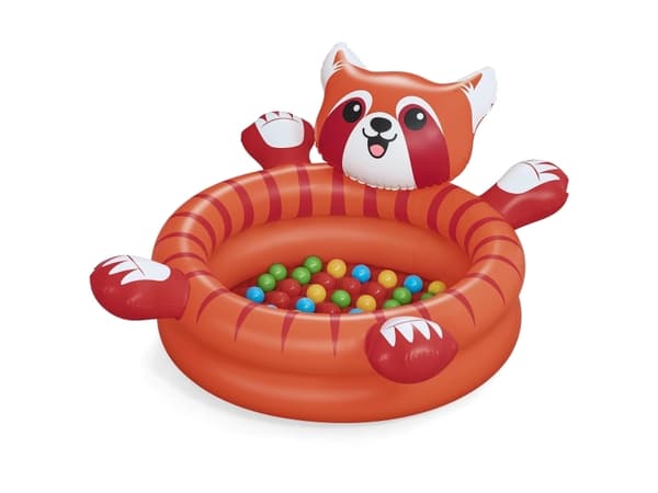 Röd PANDA torr pool med bollar 107x 94cm Bestway+50 bollar 52702