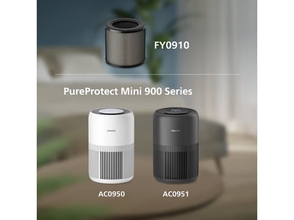 Philips PureProtect Mini 900 Series, Air purifier filter, Prefilter/HEPA/Carbon, 99.97%, Box