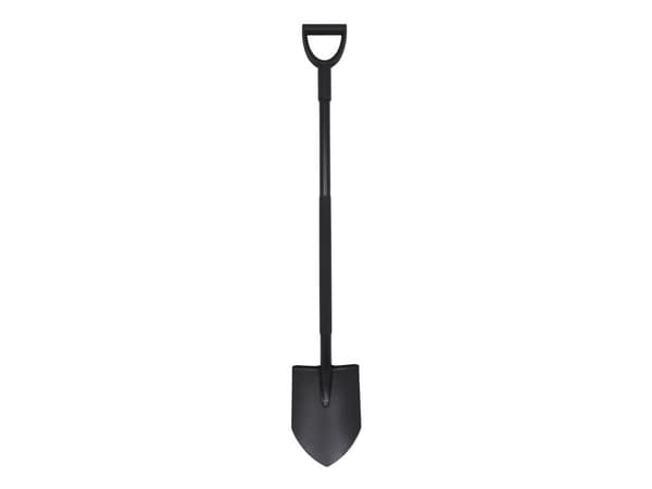 HOME It Garden® ergonomisk spidsspade i stål, 122 cm
