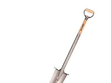 Galax drænspade 126cm - Lakeret asketræsskaft m/D-jern greb, kort blad, dobb. tråd
