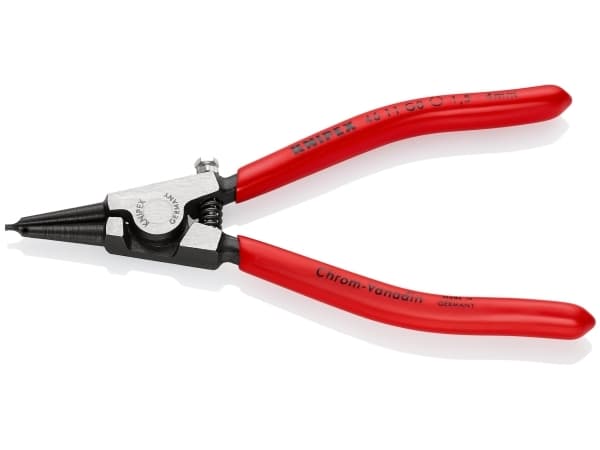 Knipex 46 11 G0, Låseringtang, Kromvanadiumstål, Plast, Rød, 140 mm, 87 g