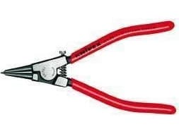 Knipex 46 11 G0, Låseringtang, Kromvanadiumstål, Plast, Rød, 140 mm, 87 g